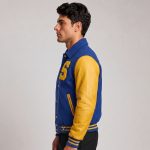 Men Cropped Varsity Jacket