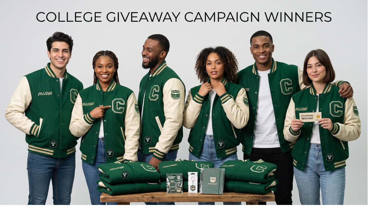 varsity jackets for marketing campaign giveaways