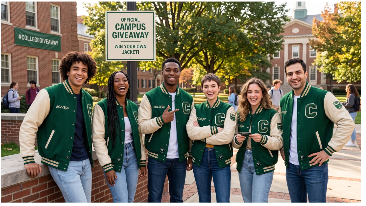 varsity jackets for marketing campaign giveaways