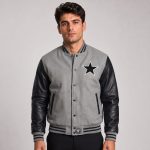 Cropped Wool Leather Jacket