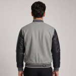 Cropped Wool Leather Jacket