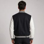 Short Wool Leather Jacket Men