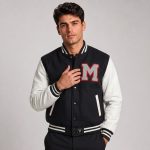 Short Wool Leather Jacket Men