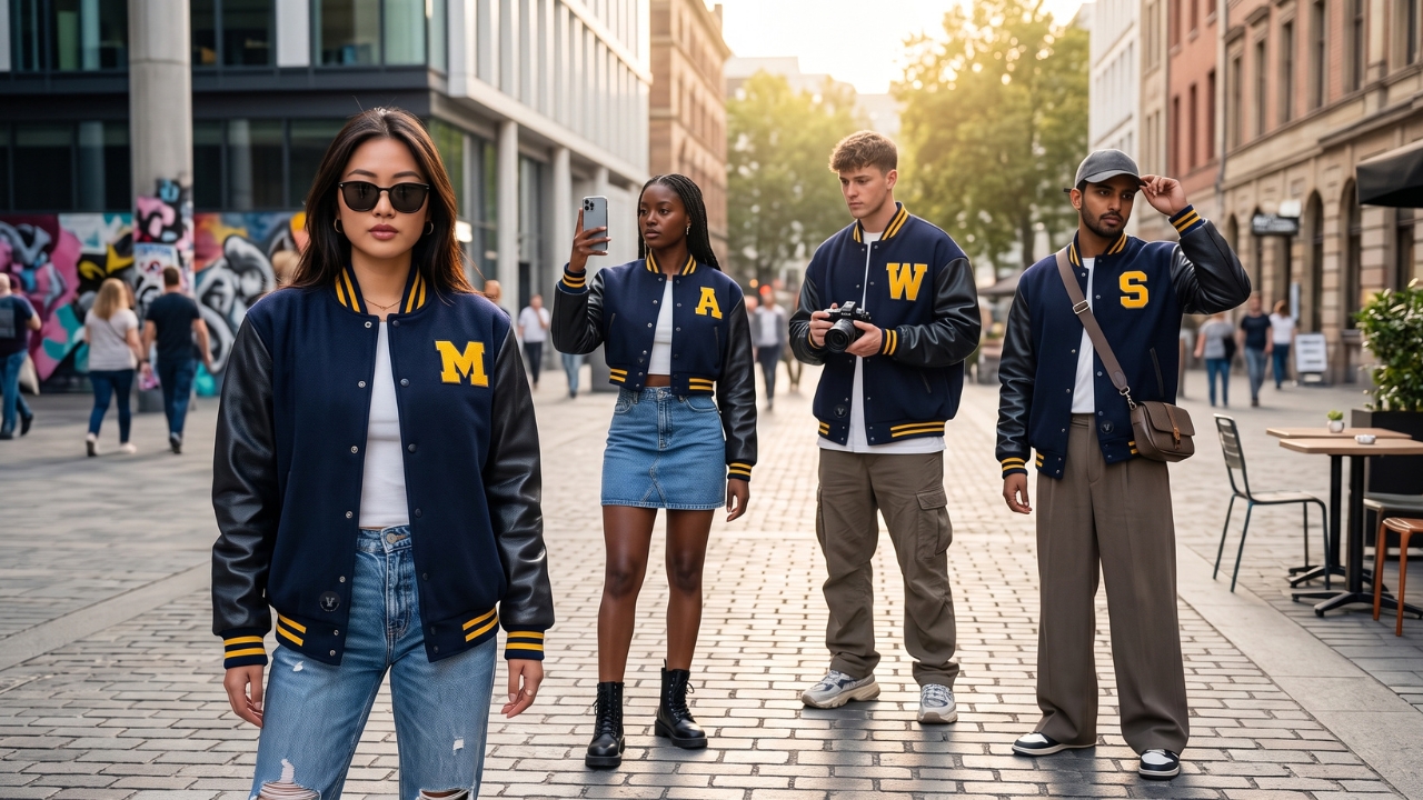 Varsity Jackets Outfit For Influencers