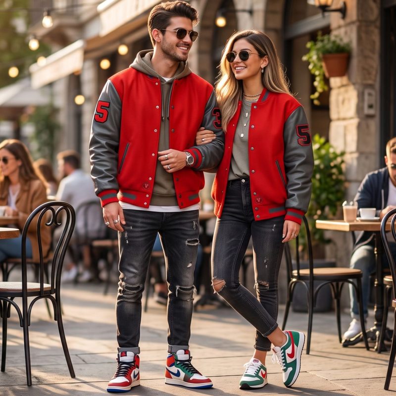 Varsity Jackets for Couples Outfits