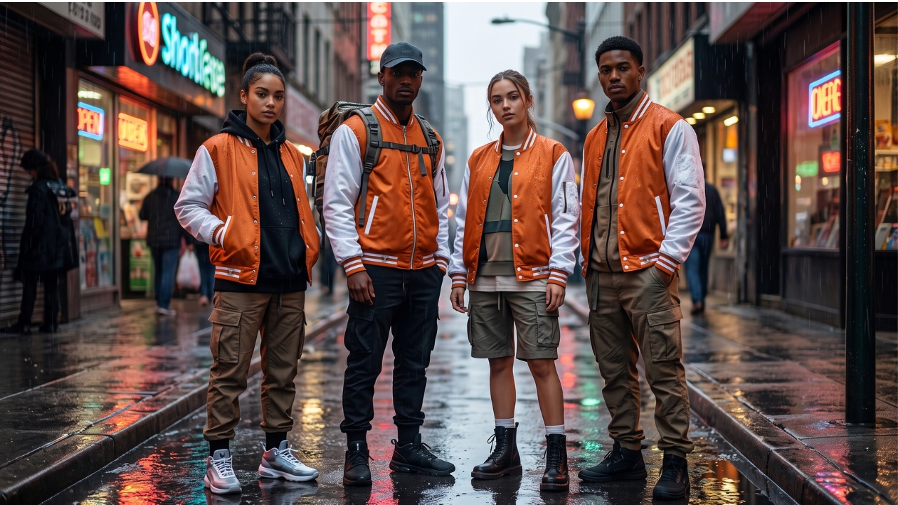 Varsity Jackets with Water-Resistant Fabric