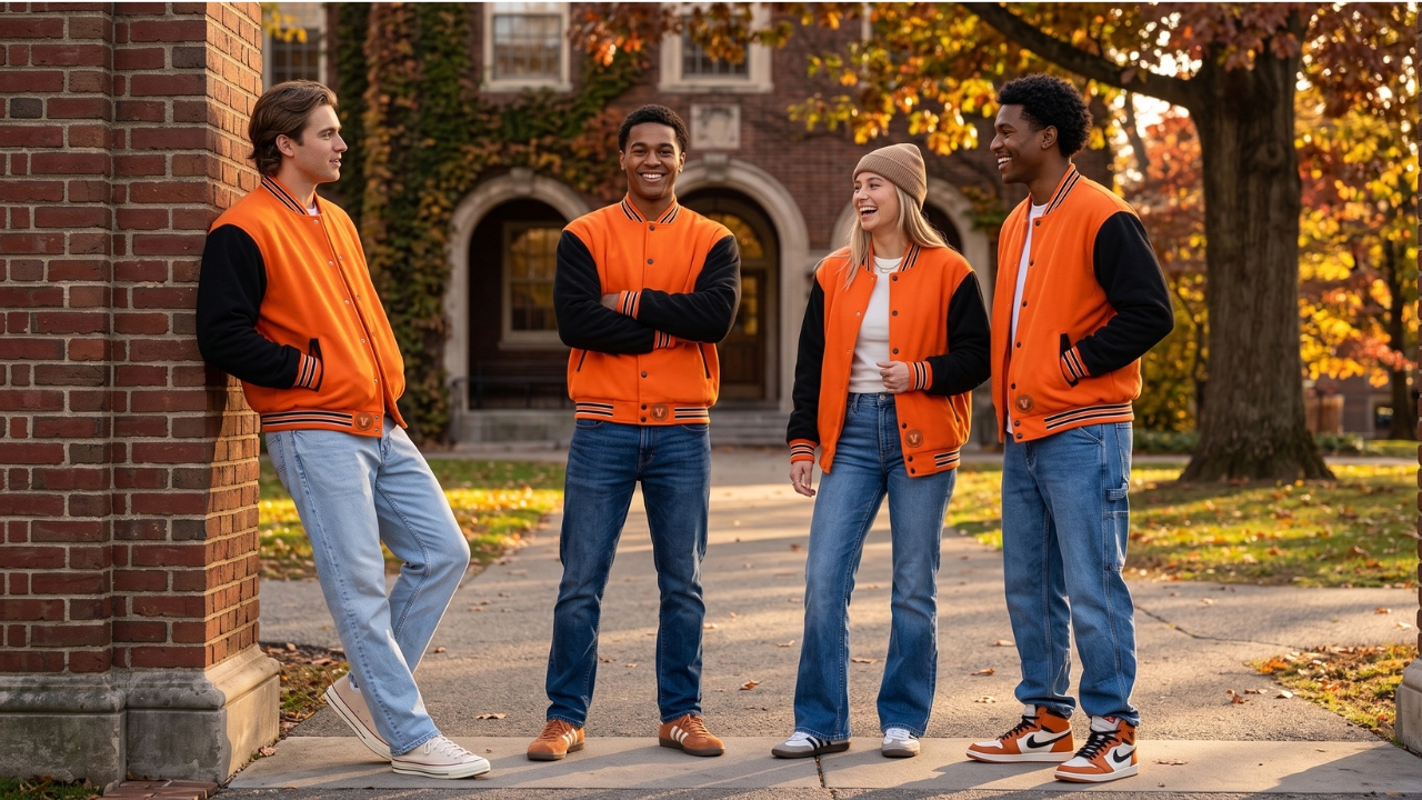 Vintage Custom Fleece Varsity Jackets