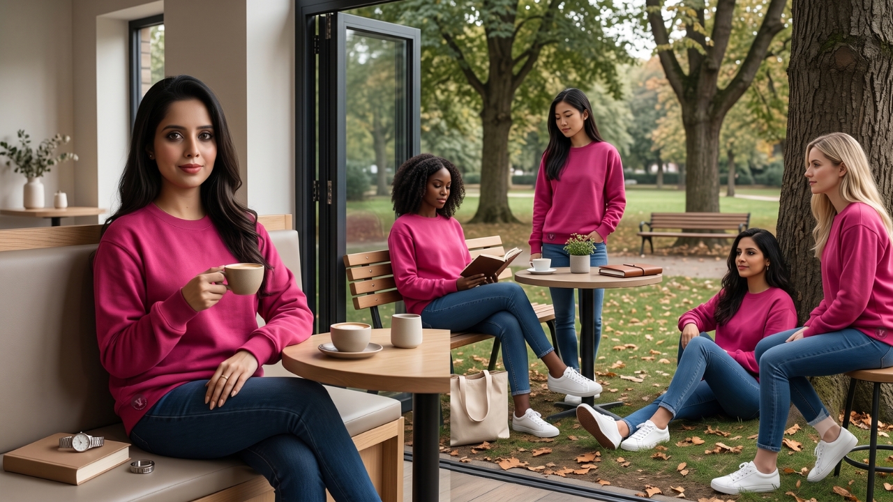 Womens Crew Neck Sweatshirt