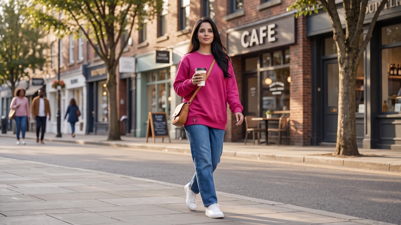 Womens Crew Neck Sweatshirt