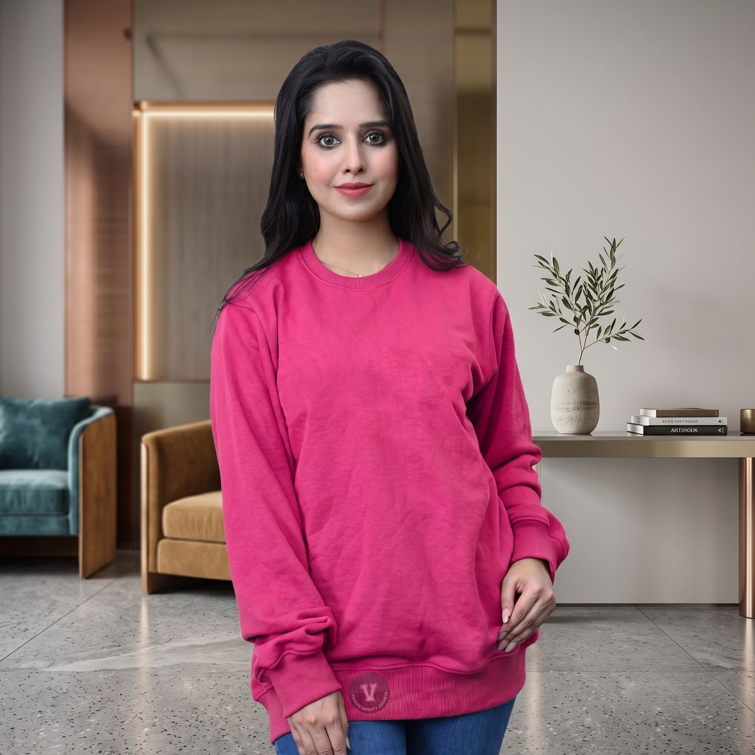 Womens Crew Neck Sweatshirt